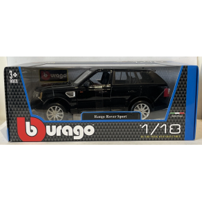 Burago 12069 Range Rover sort skala 1:18