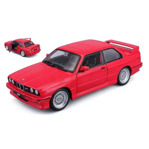 Burago 21100 BMW M3 r�d �rgang 1988 skala 1:24