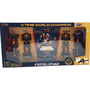 Burago 38213 Red Bull 4x verdensmester i F1-racerbiler skala 1:43