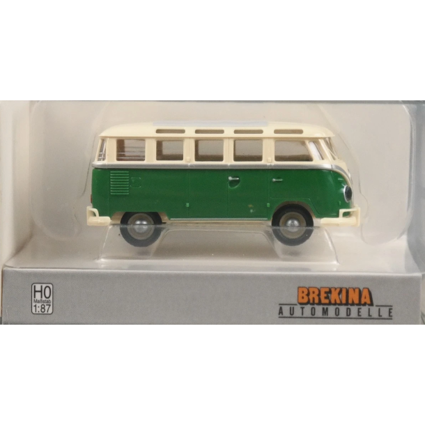 Brekina HO 31854 VW T1b Samba beige/gr�n �rgang 1960. Nyhed 2026