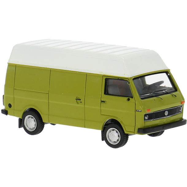 Brekina HO 34955 VW LT High kassevogn gr�n �rgang 1975. Nyhed 2025