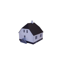 Hobbytrade HO 87286 Murermestervilla i hvid puds 100 X 115 X 105 mm. lasercut dele samt 3D print