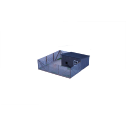 Hobbytrade HO 87350 H�nseg�rd med h�nsehus 83 x83 x 30 mm