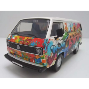 Motormax 79599 VOLKSWAGEN Typ 2 T3 Graffiti Van skala 1:24