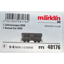 MHI model. M�rklin 48176  DB selvt�mmervogn Rheinische Stahlwerke Insider �rsvogn 2026 