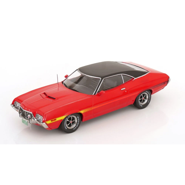 IXO 18cmc263.22 Ford Gran Torino Sport R�d/Sort �rgang 1972 skala 1:18