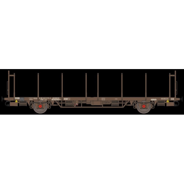 McK 2009 DSB t�mmervogn Lps 41 86 412 0 118-7 med lukket bund og lukket gavle.