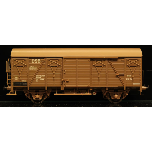 McK 0609 DSB lukket godsvogn Litra Gs 01 86 120 1 006-8