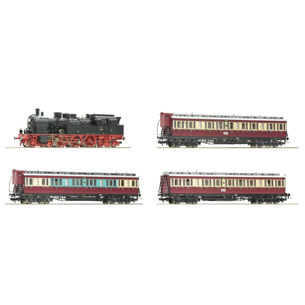 Roco HO 61478 DRG Eksprestogs�t Ruhr Schnellverkehr med BR 78.0-5 og 3 personvogne med digital DCC og LokSound