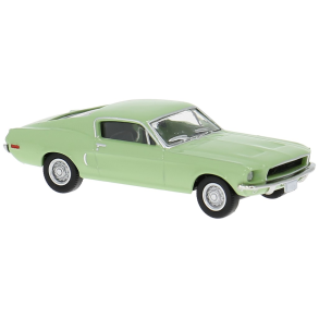 Brekina HO 19620 Ford Mustang lysegr�n �rgang 1968. Nyhed 2026