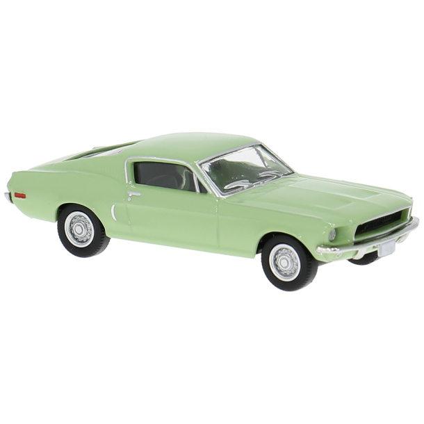 Brekina HO 19620 Ford Mustang lysegr�n �rgang 1968. Nyhed 2026