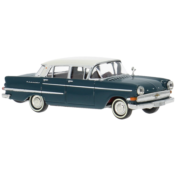 Brekina HO 20819 Opel Kapit�n P 2.6 bl�/hvid �rgang 1959. Nyhed 2026