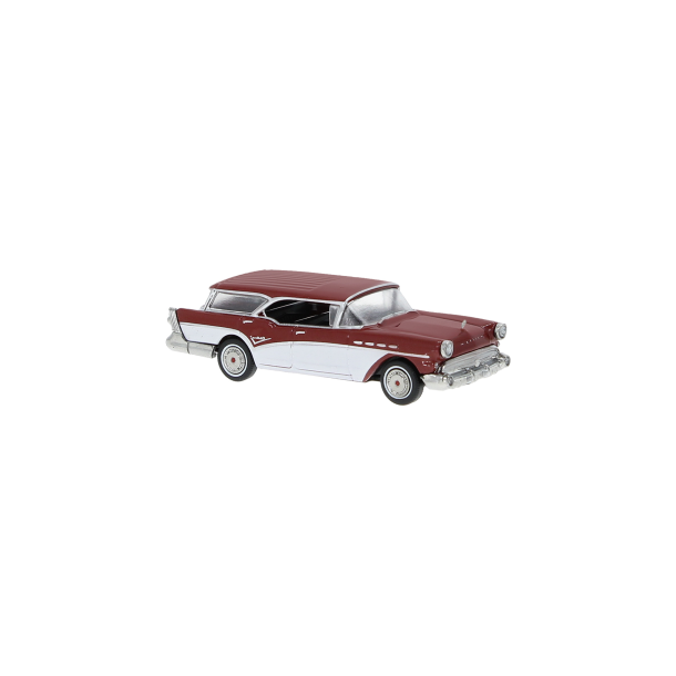 Brekina HO 18181 Buick Century Caballero m�rker�d/hvid �rgang 1957