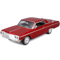 Maisto MAI39541 Chevrolet Impala SS Metallic Red �rgang 1964 skala 1:24 bygges�t