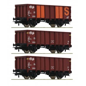 Roco HO 76062 NS 3 bne godsvogne type GTOW