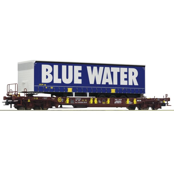 Roco HO 76229 AAE lommevogn Type T3 med trailer Spedition Blue Water