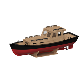 Turk Modell 202A SANDAL motorbd trbyggest. Skala 1:35