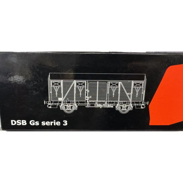 McK HO 0503 DSB lukket godsvogn Brun Gs 01 86 123 0 017-0