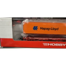 Piko HO 57700 DB AG fladvogn med Hapag Lloyd container