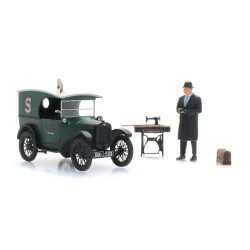 Artitec HO 387.531 Austin 7 Van "Singer" + slger. Frdig model
