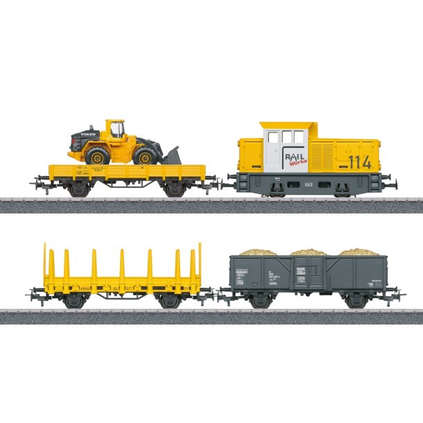 M�rklin 29188 PRIVAT togs�t "Byggeplads" med MFX. Fra starts�t 29188