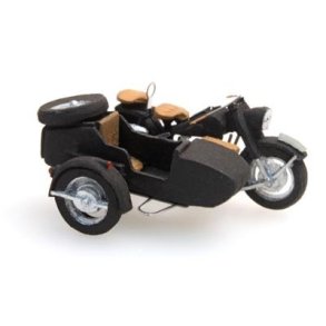 Artitec HO 387.68 BMW R75 motorcykel med sidevogn f�rdig model