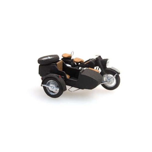 Artitec HO 387.68 BMW R75 motorcykel med sidevogn frdig model