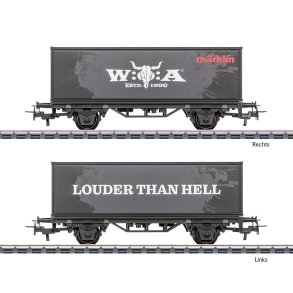 M�rklin 44296 containervogn Rockende design i det klassiske Wacken Open Air design (W:O:A�). 2026. P� lager d.10.9.26