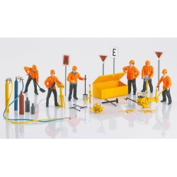 Mrklin 564088 spor 1 figurst Sporkonstruktion med 6 figur, gasflasker, transportkasse. Nyhed 2023