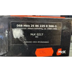 McK HO 0217 DSB lukket godsvogn Albani bemaling Hbis 25 86 225 0 566-1