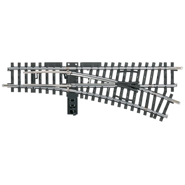 M�rklin 2266 K sporskifte venstre 22� 30' 168,9 mm.
