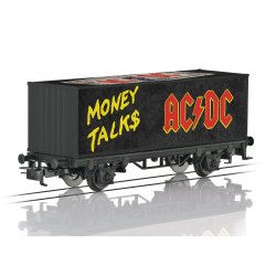 M�rklin 48432 Containervogn i det velkendte seddeldesign til AC/DC Single Moneytalks fra 1990. Nyhed 2026. P� lager d.10.9.26