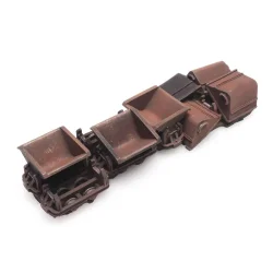 Artitec HO 487.801.60 Last: Fem smalsporede dumpere. F�rdig model