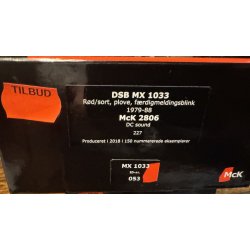 McK 2806 DSB diesellok MX 1033 med LokSound til DCC j�vnstr�m drift og diesellyd