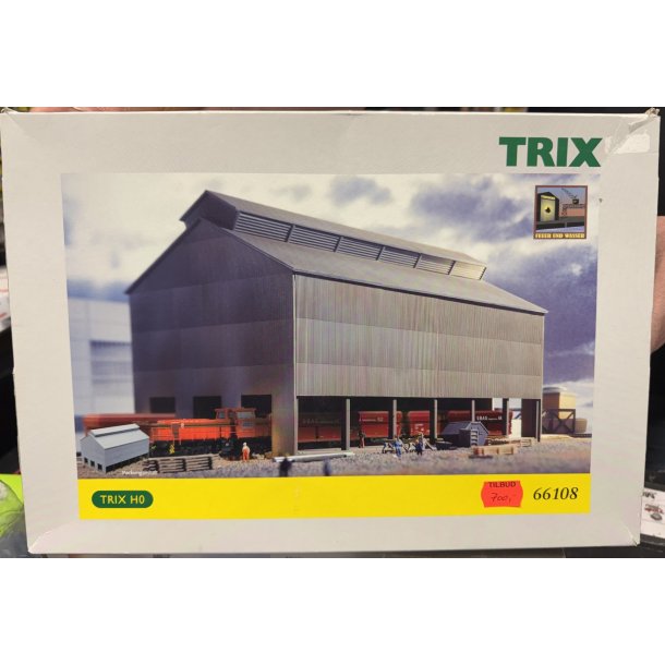 Trix HO 66108 k�mpe st�beri st�lv�rksbygning m�l 405mm x 255mm. H�jde 250 mm. Bygges�t