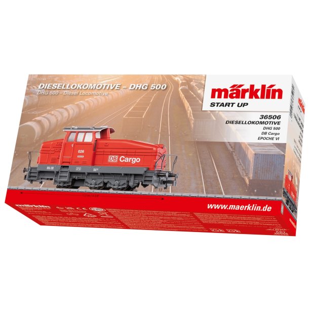 M�rklin 36506 DB diesellok DHG 500 DB Cargo med MFX og diesellyd. Nyhed 2026