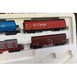 M�rklin 29645 brugt togs�t fra starts�t E-Lok BR 151 med 5 DB cargo godsvogne