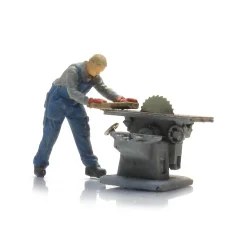 Artitec HO 387.663 Rundsav med figur. F�rdig model. 