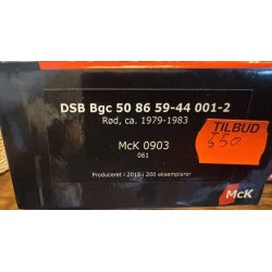 McK 0903 DSB personvogn r�d Bgc 50 86 59-44 001-2