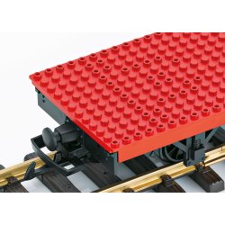 LGB 94063 spor G fladvogn med vognbund som lego plade