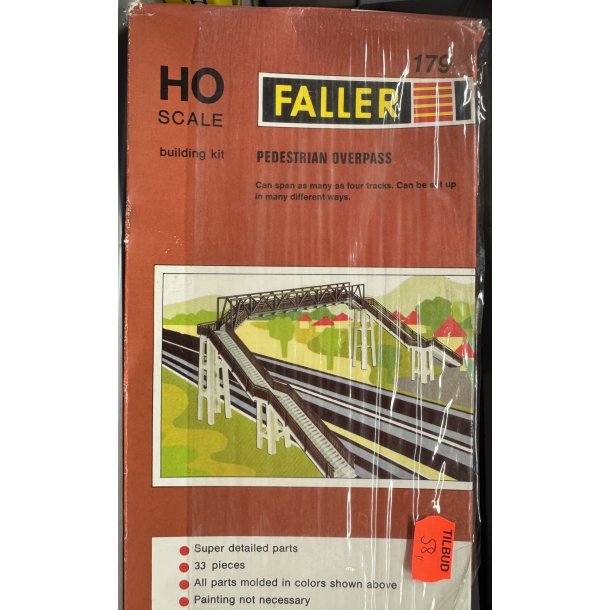 Faller HO 179 fodg�ngerbro. Bygges�t