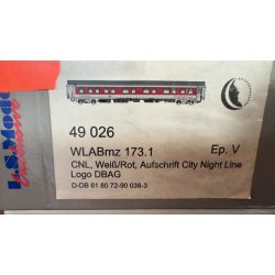 L.s models HO 49 026 DB AG personvogn/sovevogn WLABmz 173.1 City Night Line