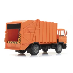 Artitec HO 487.052.13 DAF vippef�rerhus 1982, skraldebil, orange. F�rdig model