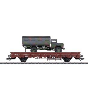 Mrklin 46928 DB stolpevogn Type Kbs 443 Bruges til at transportere militrkretjer. Nyhed 2025