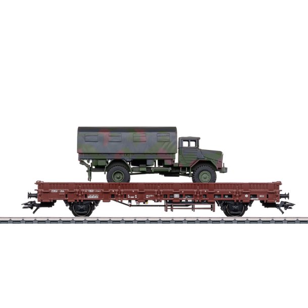 Mrklin 46928 DB stolpevogn Type Kbs 443 Bruges til at transportere militrkretjer. Nyhed 2025