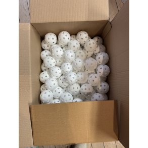 Floorball 51066 Unihoc hvide crater floorball bold 100 stk.