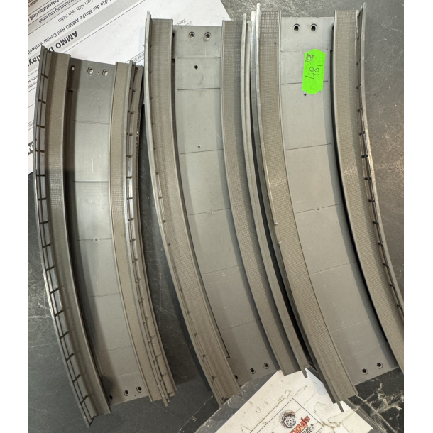 M�rklin 74623 brugt sortiment 3 stk. Buet rampe Radius 437,5 mm. 30�. Bredde: 64 mm.R2