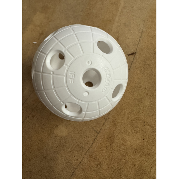 Floorball 51066 Unihoc hvide crater floorball bold 10 stk.