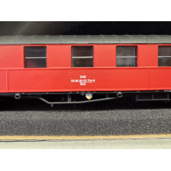 DF modeltog 50 86 DSB udflugtsvogn Buh Den fra Olsen banden