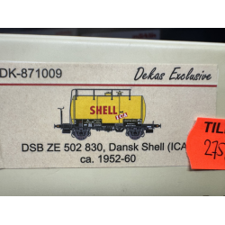 Dekas HO 871009 DSB tankvogn Shell Litra Ze 502 830